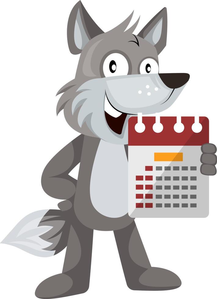 Calendar Wolf